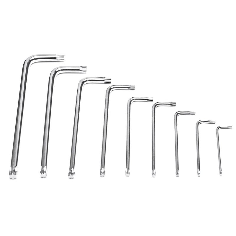 مجموعة مفاتيح توركس ماكس باور 9 قطع - أدوات احترافية طويلة الذراع بستة رؤوس نجمية T10، T15، T20، T25، T27، T30، T40، T45، T50 - Image 3